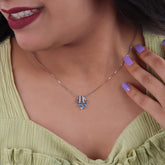 Stone Studded Hangging  Pendants With Chain